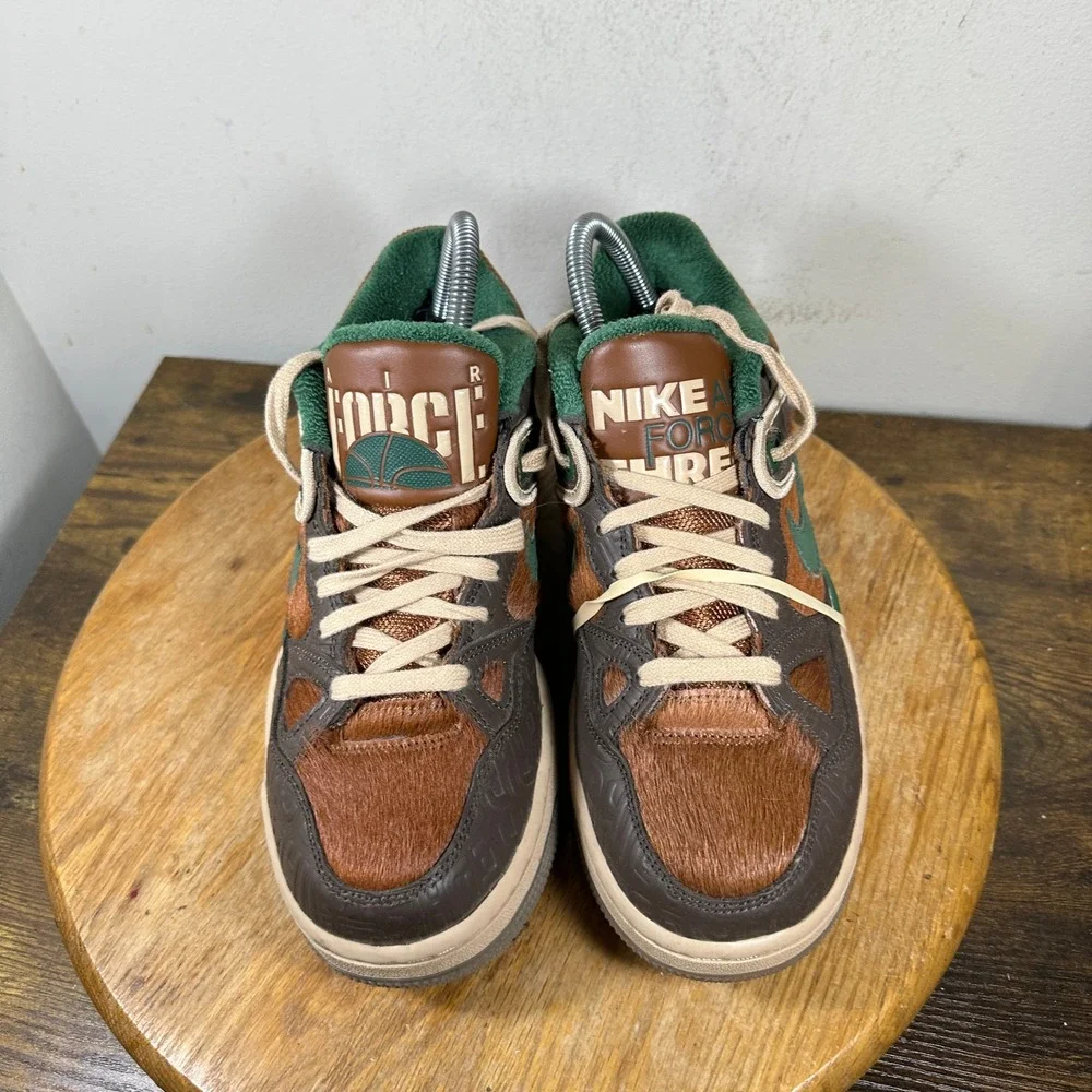 Nike Air Force 3 Nigo Baroque Brown Green HQ0260-201 Mens 7.5